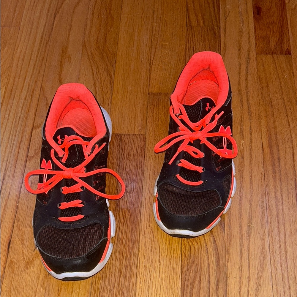 Under Armour Black and Pink Athletic Shoes with Breathable Mesh